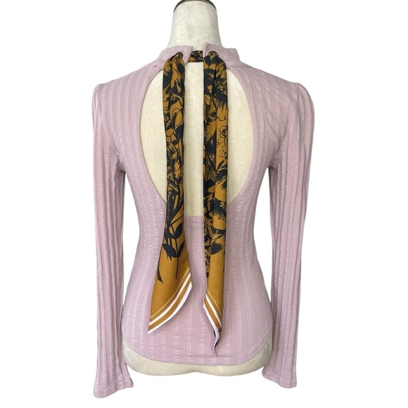 Free People Top Party In The Back Casual Barely Lilac - Picture 7 of 11